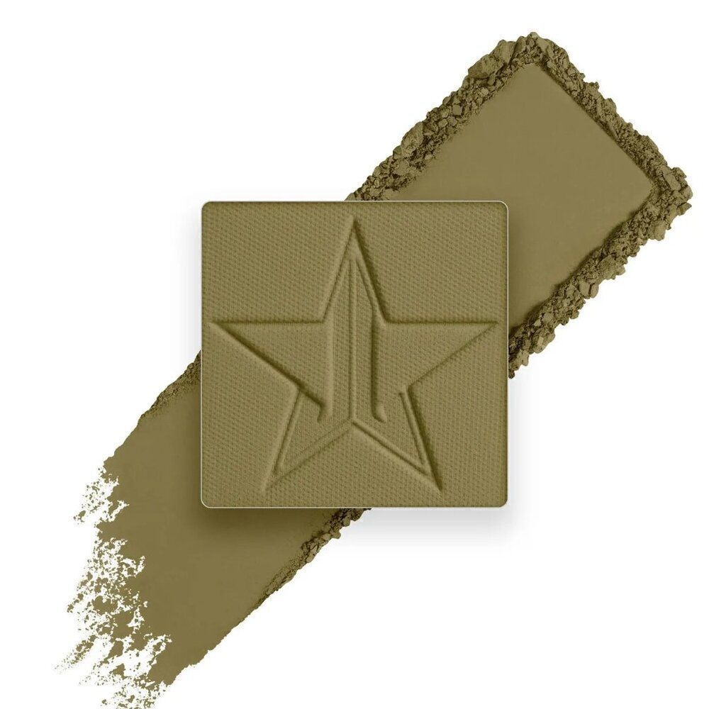NIB New Jeffree Star Single Pressed Pigment Eyeshadow Equity 0.05 oz Army Green